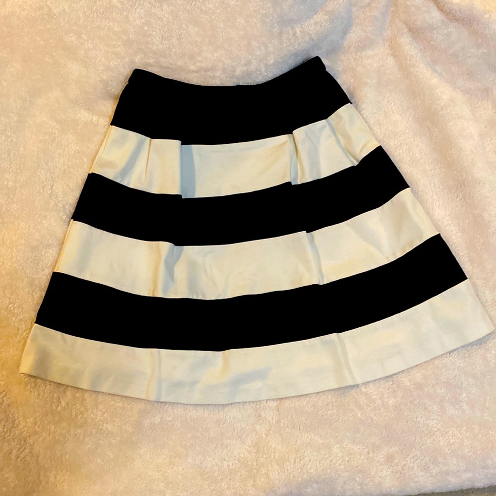 Black and White striped skirt